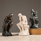 Скандинавская золотая статуя денкера, статуэтка абстрактной скульптуры из смолы, украшение для дома, современное искусство, украшение для офисного стола, свадебные подарки