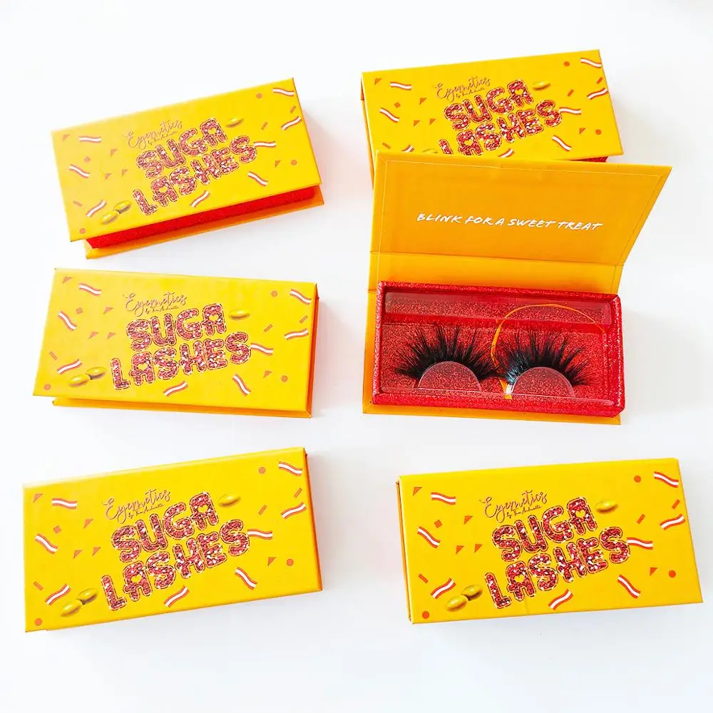 

Make Your Own Brand Custom Lash Packaging With Your Logo Sweet Candy Eyelashes Case Add Your Logo Real Mink Lash Vendor