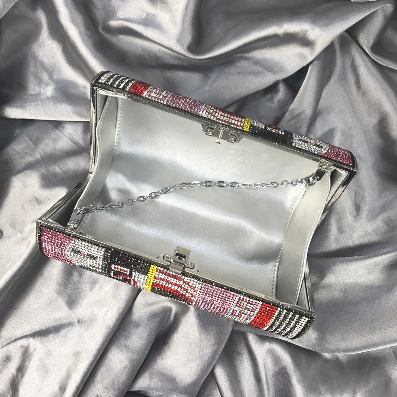 

Round Crystal diamond painting Evening Clutch Bags for women Money bag Purses and Handbags Purse Luxury designer chain 2020 new