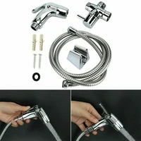 stainless steel clean spa wash spray shower head hand shower diaper car toilet hose holder wash bidet set pet accessories