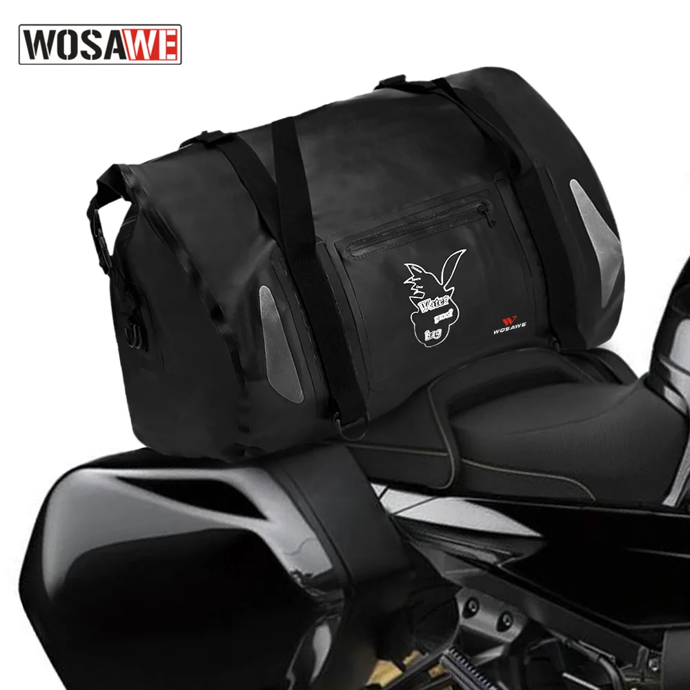 WOSAWE 20-35L сумка для мотоцикла водонепроницаемая на плечо хранения рюкзак задний