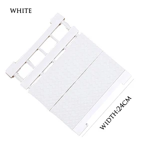 White Adjustable Closet Organizer Storage Shelf Wall Mounted Kitchen Rack Space Saving Wardrobe Decorative Shelves Cabinet Holders - Цвет: White