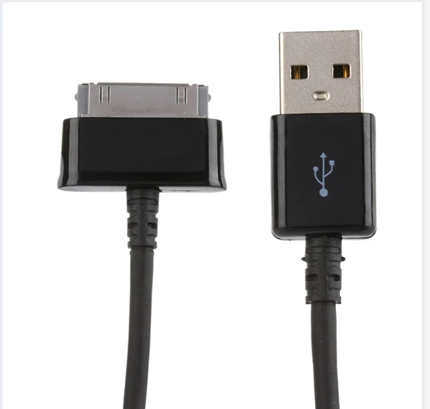 USB кабель для передачи данных Зарядное устройство для Samsung Galaxy Tab 2 10,1 P5100 P7500 планшет Y10 - Цвет: Черный
