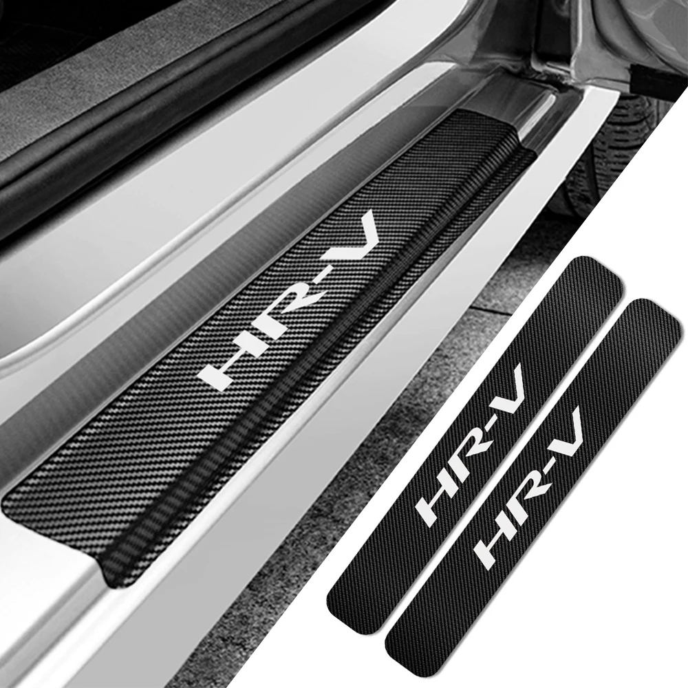 Защитные наклейки из углеродного волокна для Honda HR V 4 шт. защитные накладки на