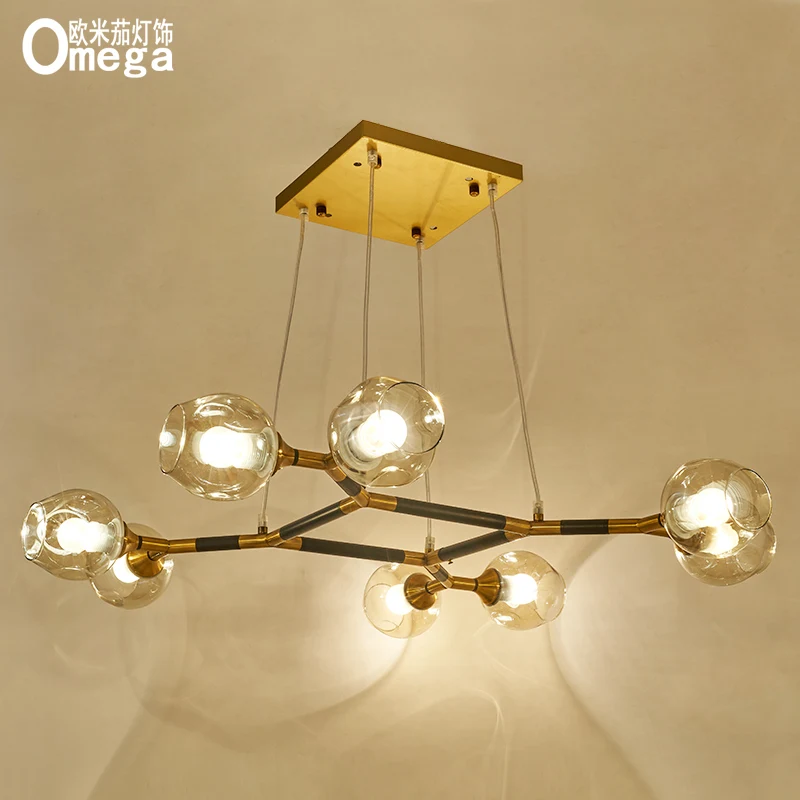 Скандинавский современный персональный шар пузырь люстра для гостиной столовой
