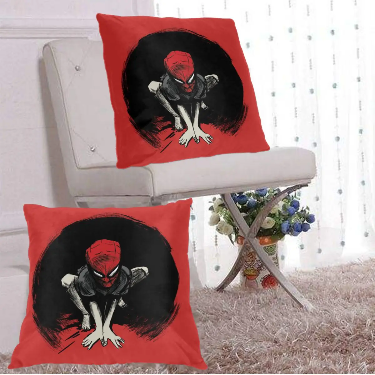 Чехол для подушки наволочка декоративная подушка мальчика-паука домашний декор