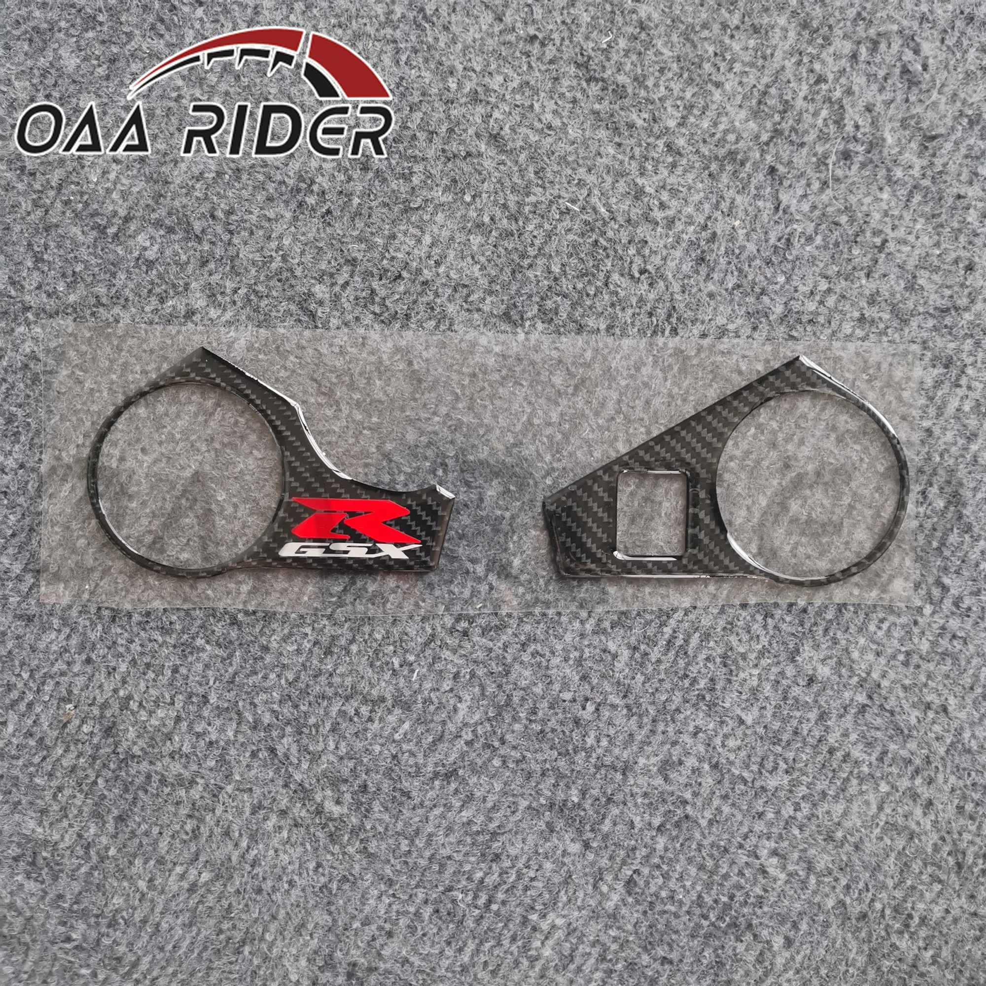 

For Suzuki GSXR1000 2009 2010 2011 2012 2013 2014 2015 2016 3D Sticker Triple Tree Top End Front Upper Clamp Carbon Fiber Decal