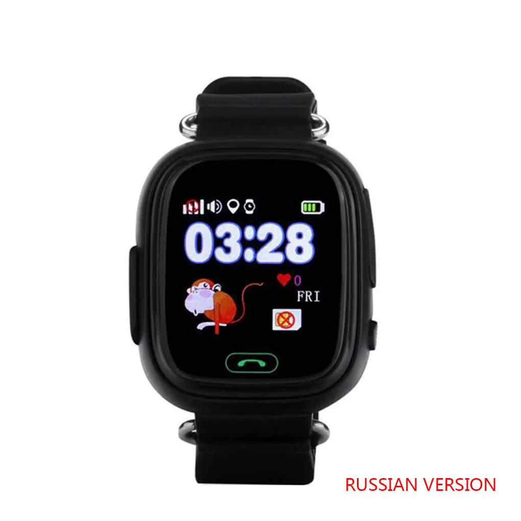Q90 gps Wi-Fi сенсорный экран gps детские анти-потери наручные часы SOS определение местоположения устройства трекер умные часы английская/Русская версия