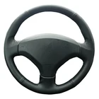 Оригинальный DIY чехол рулевого колеса автомобиля для Peugeot 308 старый Peugeot 408коса из искусственной кожи для руля WheeI
