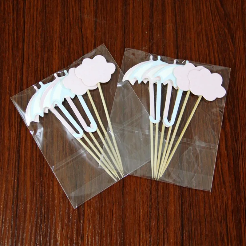 6 шт./компл. облаков и зонтиков Бумажные Формочки для капкейков фигурки жениха