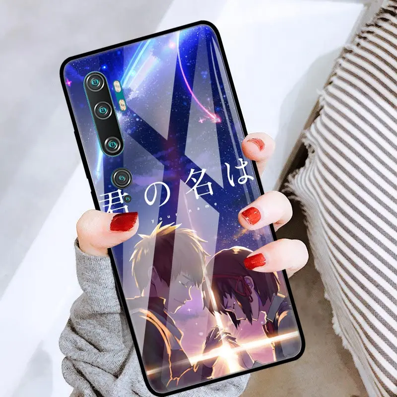 

Japanese Anime Your Name Case for Xiaomi Redmi K30 5G K20 8A Note 8T 8 7 6 Mi 10 Pro CC9 A3 Tempered Glass Shell Phone Coque