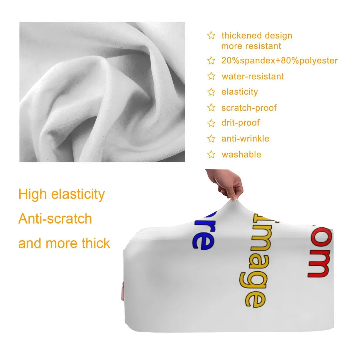 Модный 3D Индивидуальный Женский защитный чехол для багажа утолщенный