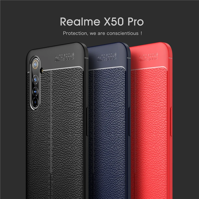 for cover oppo realme x50 pro case 6 44 stylish rugged silicone cover for oppo realme x50 pro leather case realme x50 pro 5g free global shipping