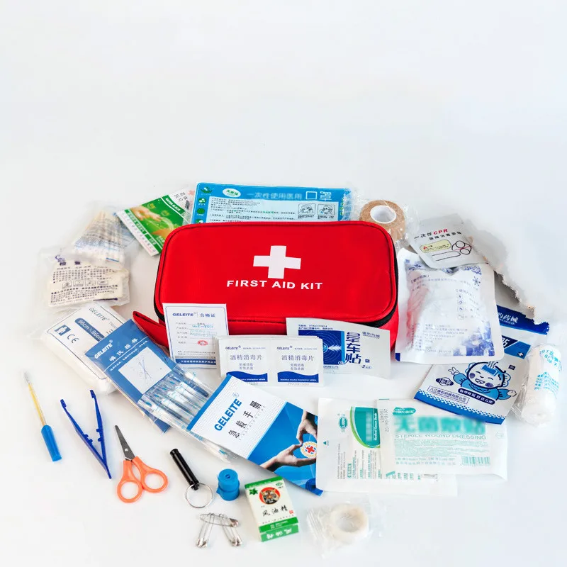 

Медицинская сумка, 24 шт., медицинская аптечка на открытом воздухе, портативная Семейная Аптечка