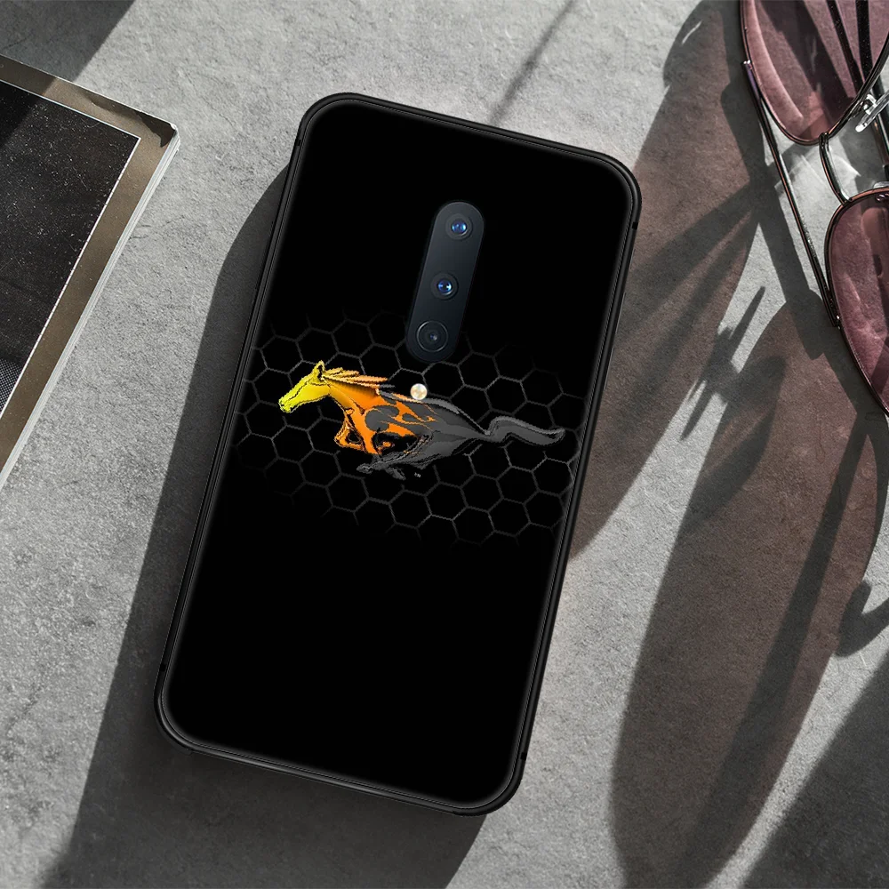 

mustang Sports car Phone Case Cover Hull For 1+ Oneplus 5T 6 6T 7 7Pro 7T 8 8Pro 8T black Funda Luxury Hoesjes Painting Cell