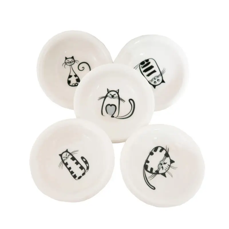 6 шт./компл. 7 5 м маленькая тарелка с очаровательным изображением котенка Мини