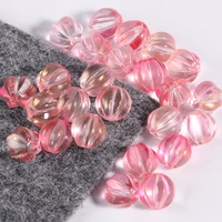 10pcsbag pumpkin glass beads czech loose beads antique hairpin decoration diy material handmade bracelet accessories material