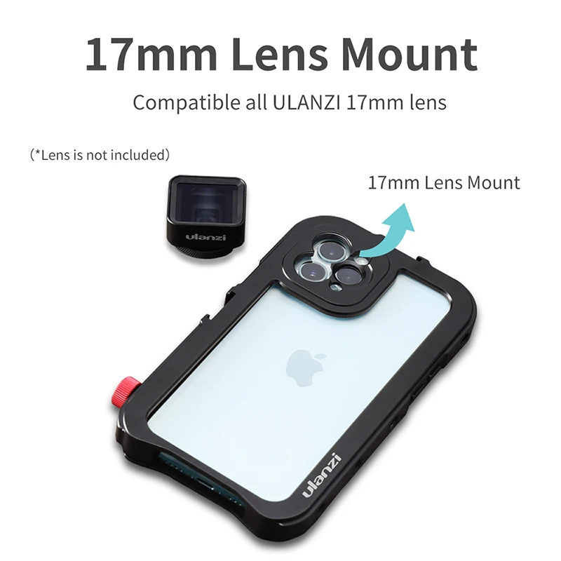 Ulanzi iPhone 11/iPhone 11 Pro/iPhone Pro Max металлическая видео клетка защитный чехол для