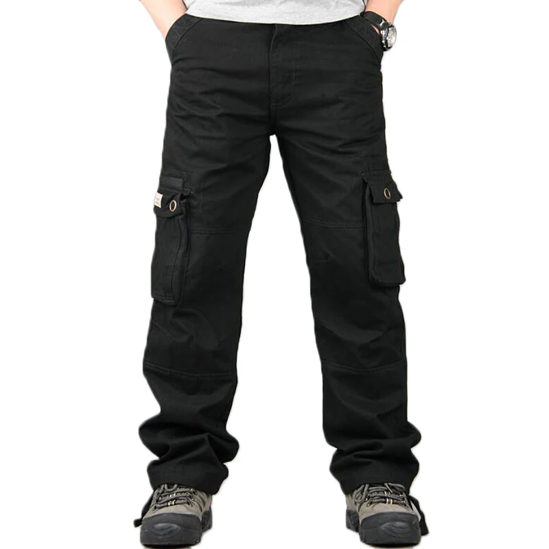 Мужские брюки карго мужские повседневные с несколькими карманами военные