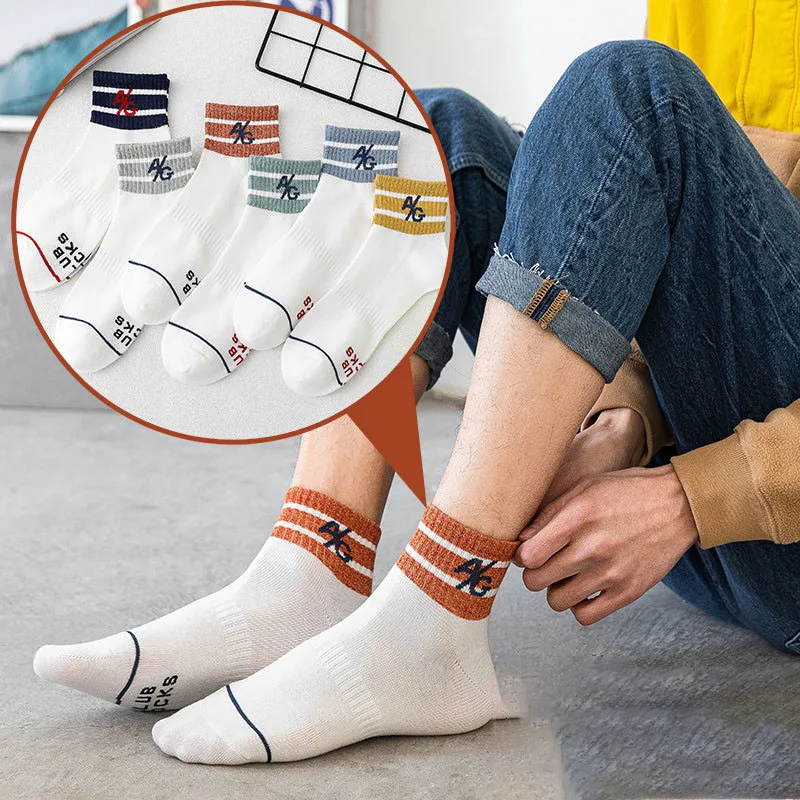 

Summer Thin Men's Shallow Mouth Low Tube Knitted Cotton Outdoor Sport Socks Fashion Simple Trend Men's Comfortable Socks