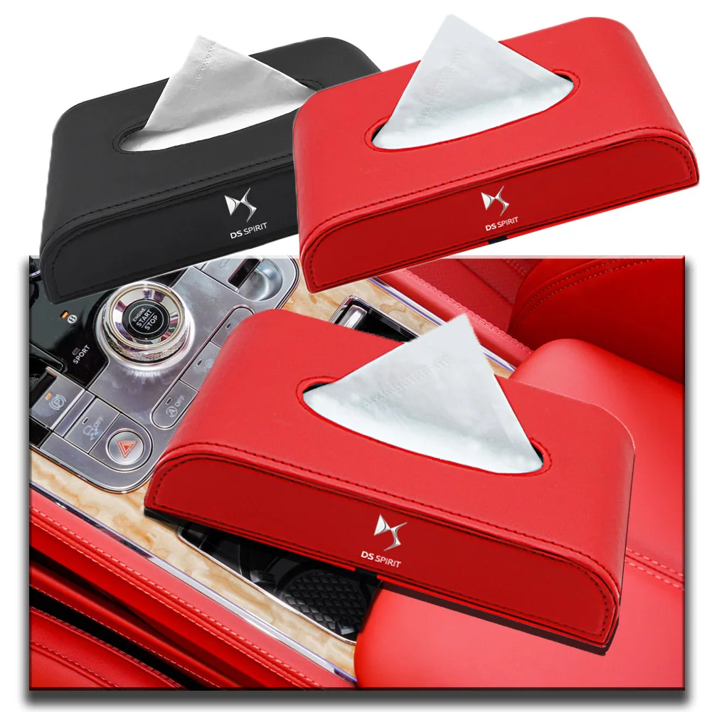

1pcs Car Badge Leather Convenient Wear-resistant Paper Tissue Box for Citroen Vts C1 C2 C3 C4 C5 C6 C8 C4L DS3 DS4 DS5 DS5LS DS6