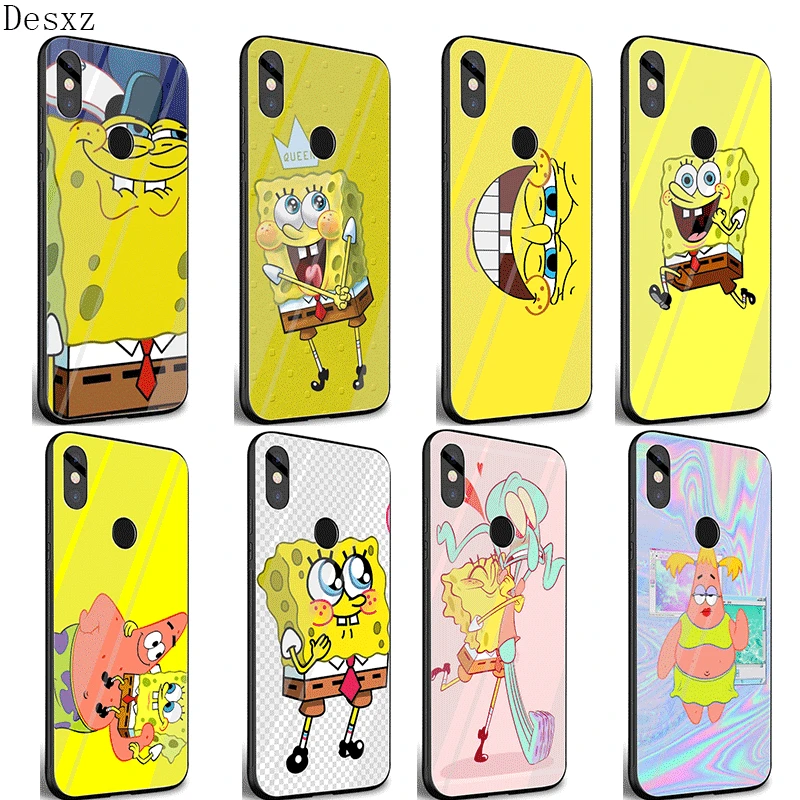 Мобильный телефон стеклянный чехол из ТПУ Для Xiaomi mi Note7 5 6 Pro Poco F1 A1 A2 4X 5X 6X 9 с