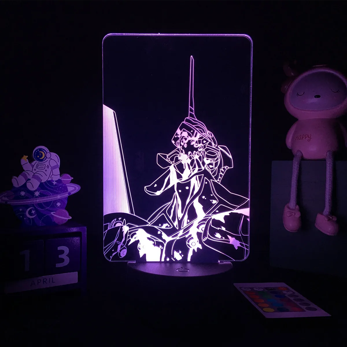 3D фигурка Евангелиона из ЭВА светодиодный ночник подарок на день рождения для