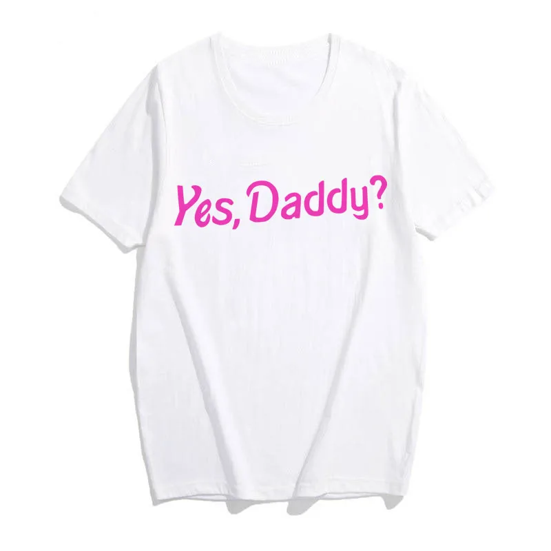 Showtly новинка yes Daddy женские топы свободные повседневные хлопковые Kawaii Harajuku
