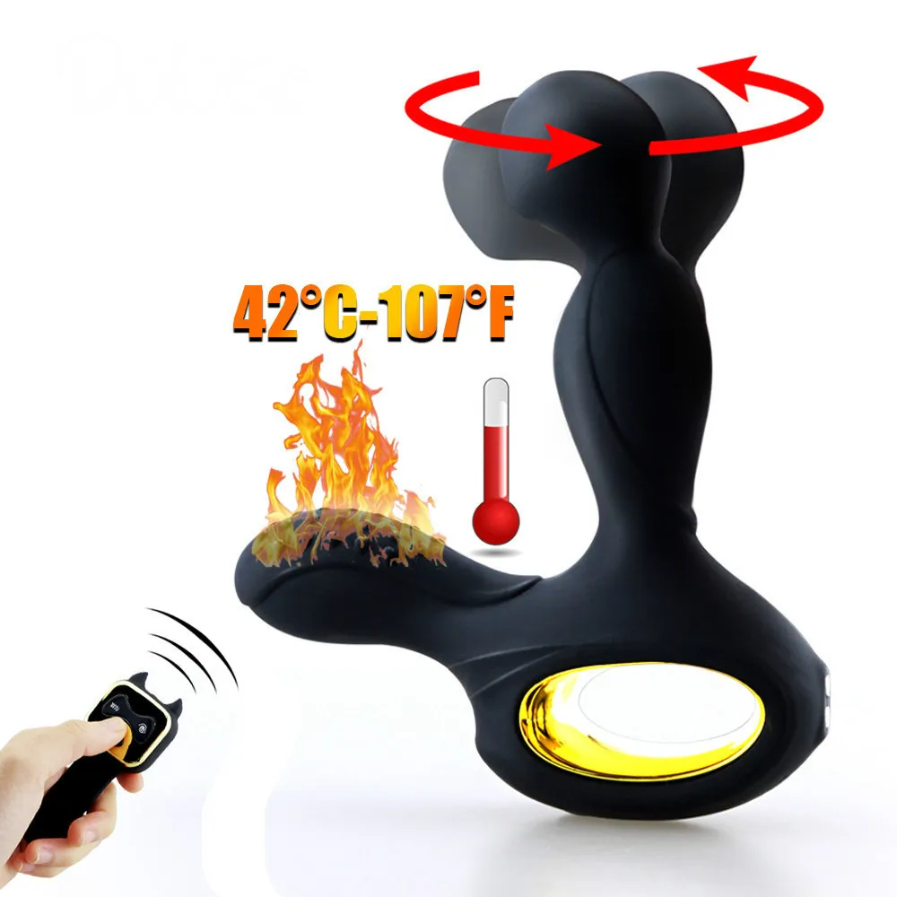 Массажер простаты с подогревом для мужчин беспроводная Удаленная Анальная