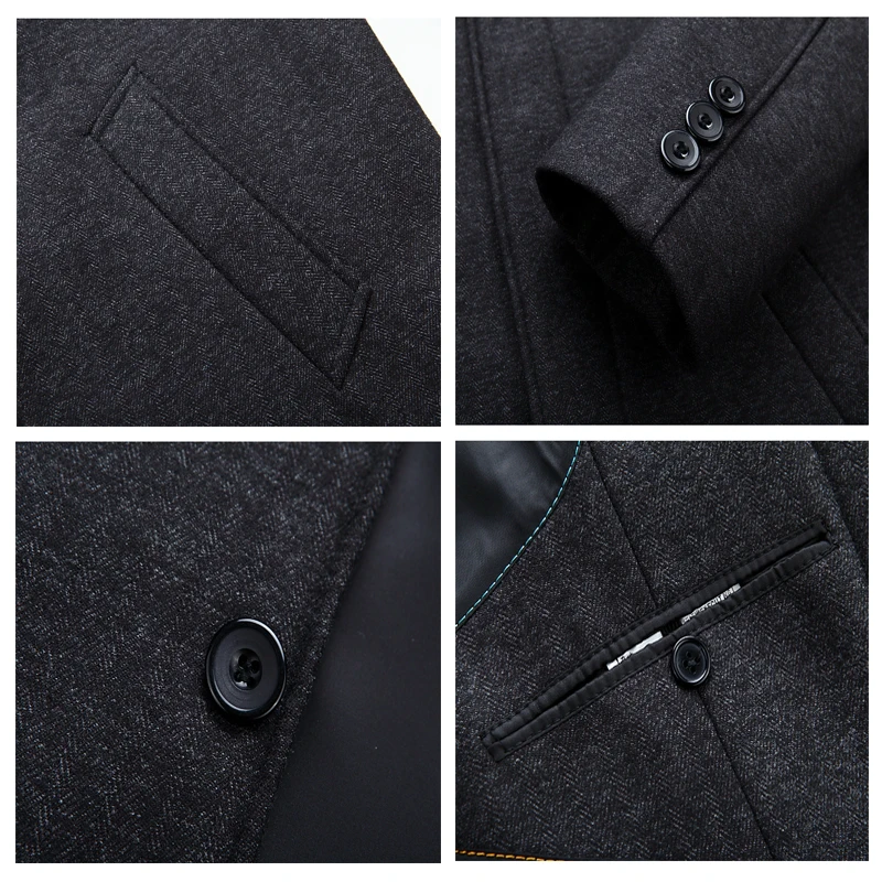 2021 Мужское Шерстяное Пальто Зима Полушерстяные Осенняя Шерстяная Куртка Мужская