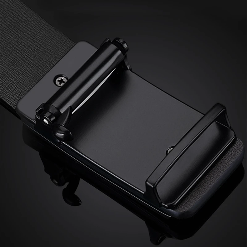 Мужской ремень из натуральной кожи с автоматической пряжкой сплава | Аксессуары