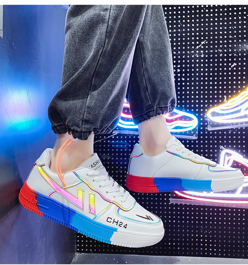 

2021 hot sale couple sports shoes outdoor flat walking shoes breathable sports casual shoes soft sole ladies casual shoes