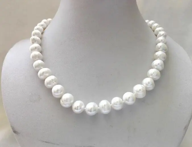 Ювелирное жемчужное ожерелье настоящая Природа Белый произвольная форма