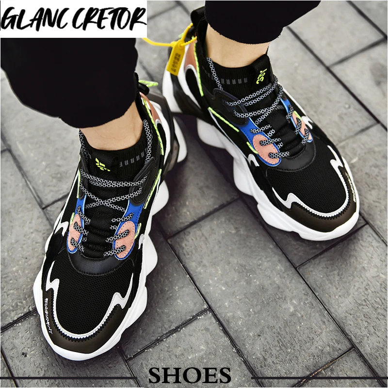 

Male Lace Up Lightweight Man Footwear White Sports Shoe For Men Men's Sneakers Casual Spring Shoes Vulcanize Breathable No-slip