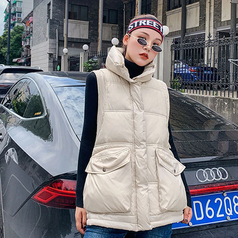 2021 глянцевый зимний жилет куртка хлопковое пальто верхняя одежда Женская