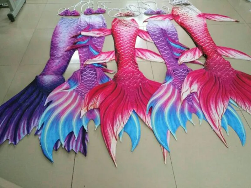 Женский купальник Бикини на заказ с хвостом русалки пляжный купальный костюм для