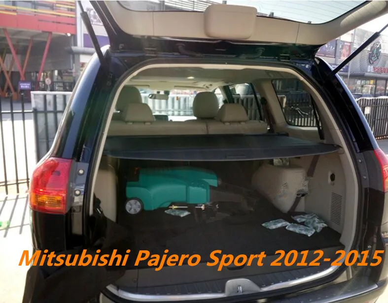 Задний багажник автомобиля защитный лист для багажника Крышка для Mitsubishi Pajero Sport 2012.2013.(черный, бежевый