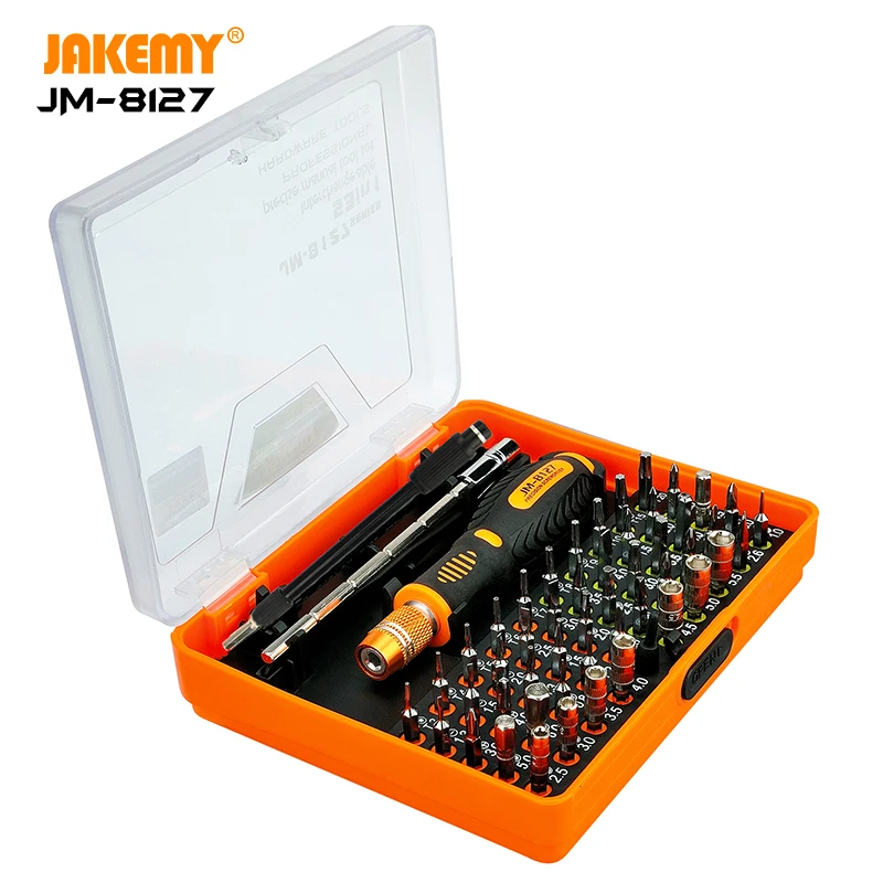 

JAKEMY JM-8127 Original 53 IN 1 Mini Screwdriver Set Magnetic Repair Tool Kit For Telephone TV Tablet PC Electronics Disassemble