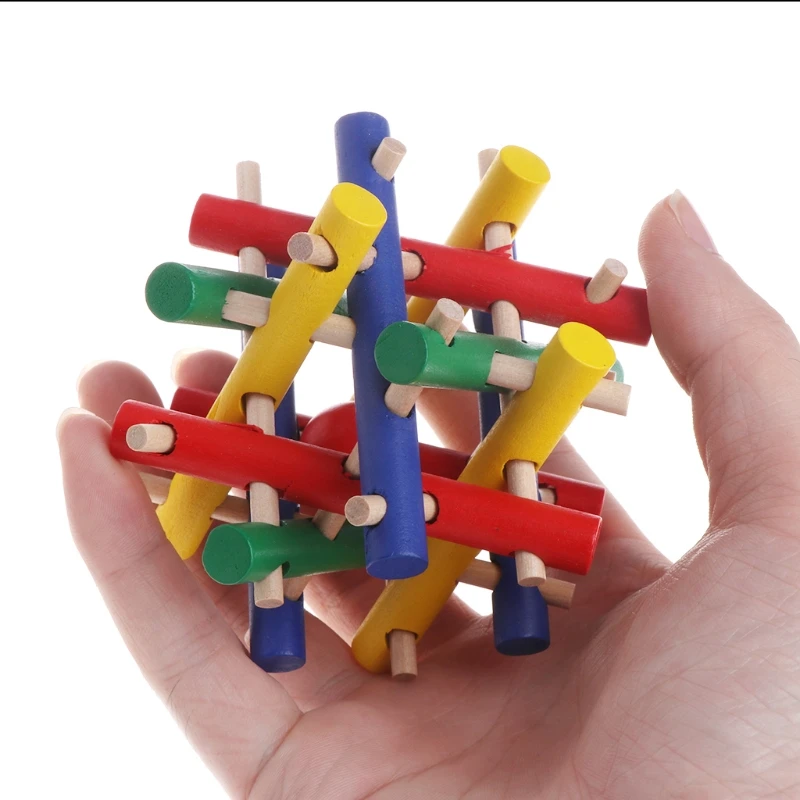 Игрушка для домашних животных цветная деревянная безопасная щетка Жевательная