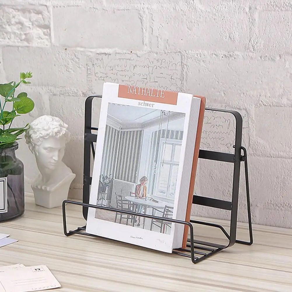 Инновационная простой из кованого железа настольная подставка для книг фото