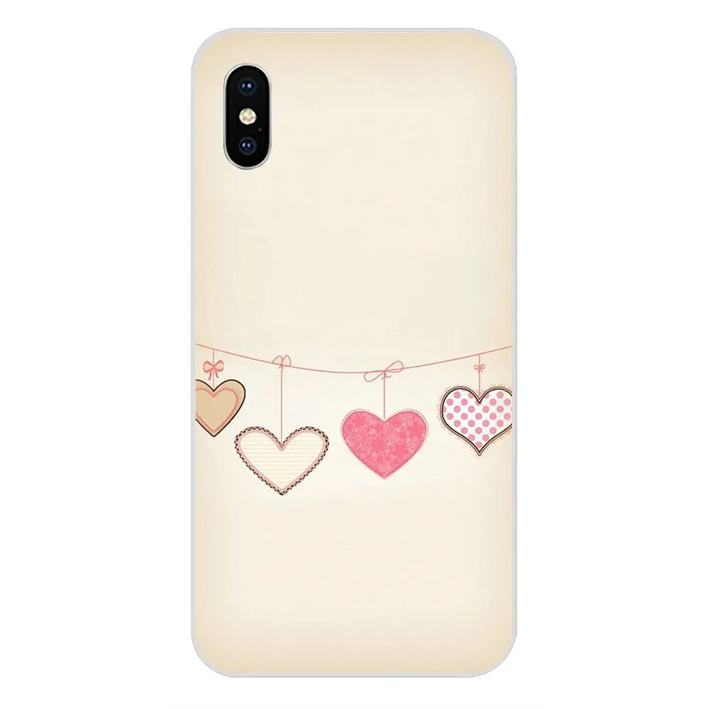 Мягкий модный чехол для телефона в стиле ретро с сердечками Xiaomi Redmi Mi 4 7A 9T K20 CC9 CC9e