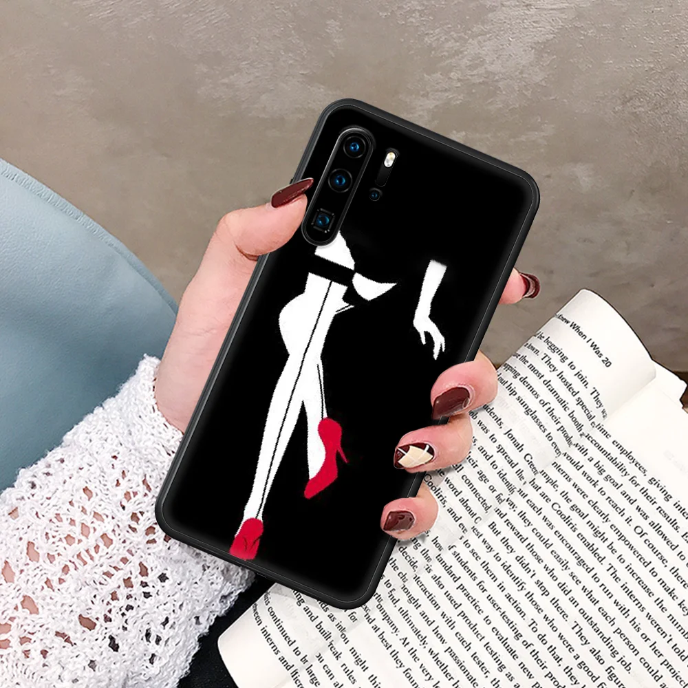 

ashion Vogue magazine art pattern luxury Phone Case For Huawei P Mate Smart 10 20 30 40 Lite Z 2019 Pro black Bumper Pretty