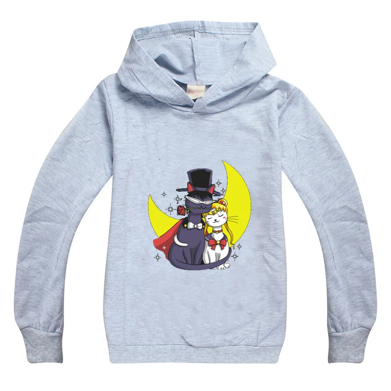 

Sailor Moon Halloween Boys Hoodies for Kids Long Sleeve Tops Toddler Sweatshirt Kawaii Cute Children Baby Girl Clothes