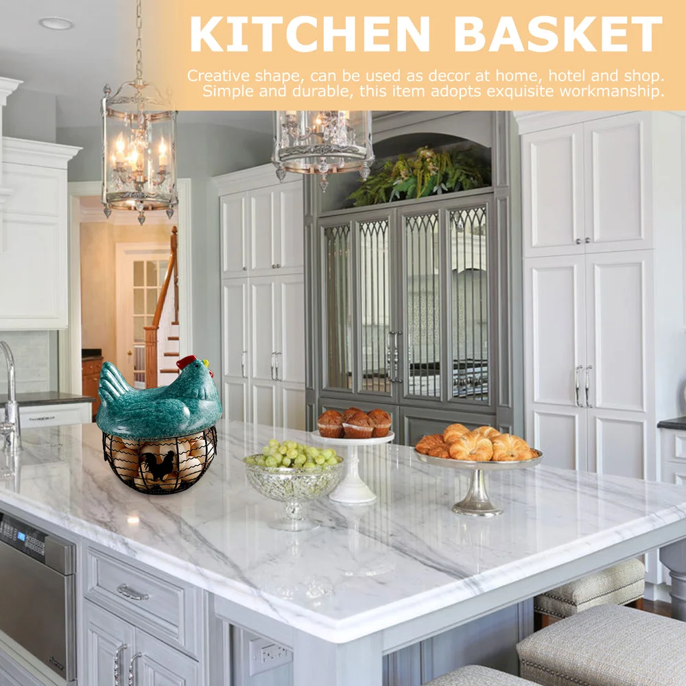 

1pc Personalized Fruit Vegetable Storage Holder Chicken Shaped Egg Basket