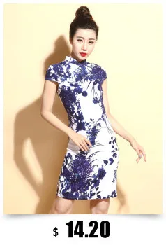 SHENG COCO, классическое женское китайское платье, короткое шелковое Qipao, элегантное, новое, окрашенное китайское, летнее, повседневное, китайское платье
