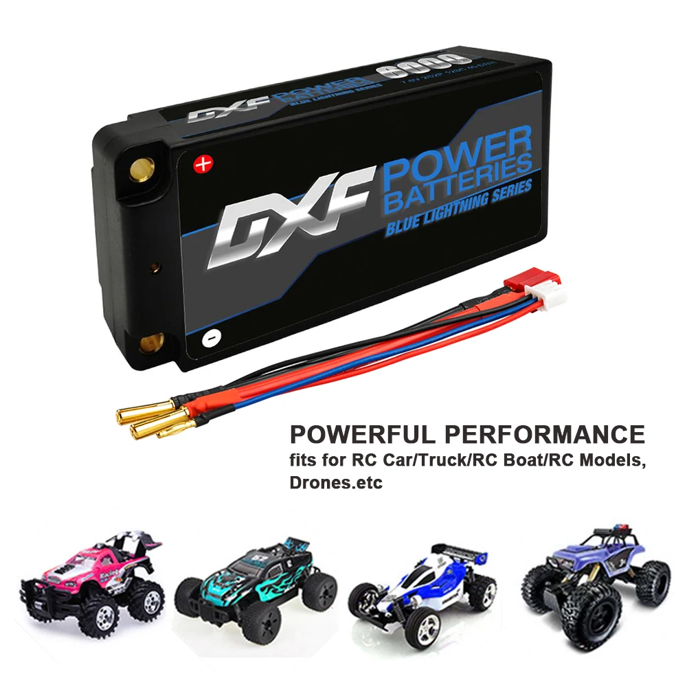 Литий-полимерный аккумулятор DXF 2S 7 6 В 6000 мАч 120C HV 4 35 в 5 мм сборе для