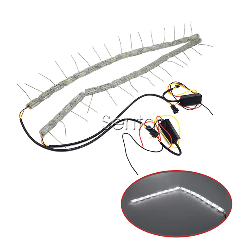 Новые 50 см автомобиля с украшением в виде кристаллов светодиодный DRL полоски