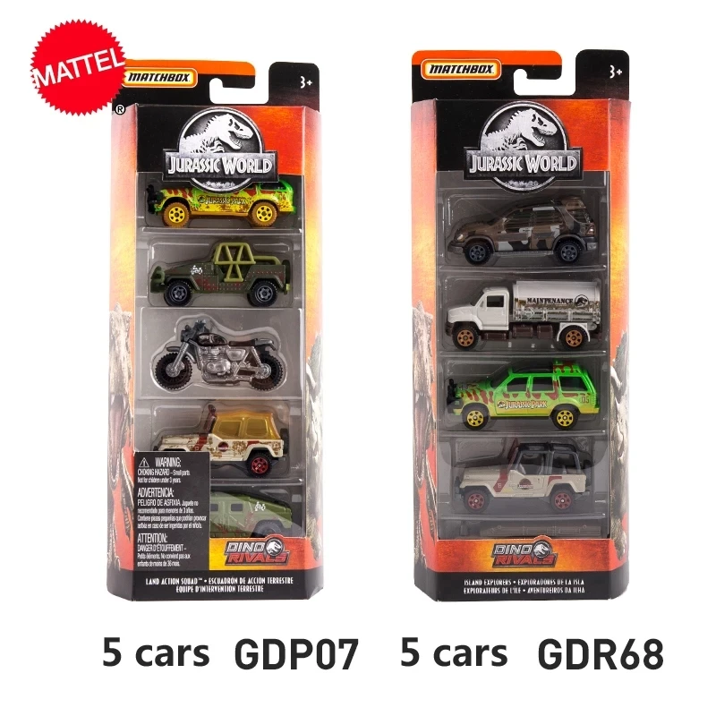 Mattel Matchbox 1:64 мир Юрского периода фильм автомобиль из сплава той же модели 5