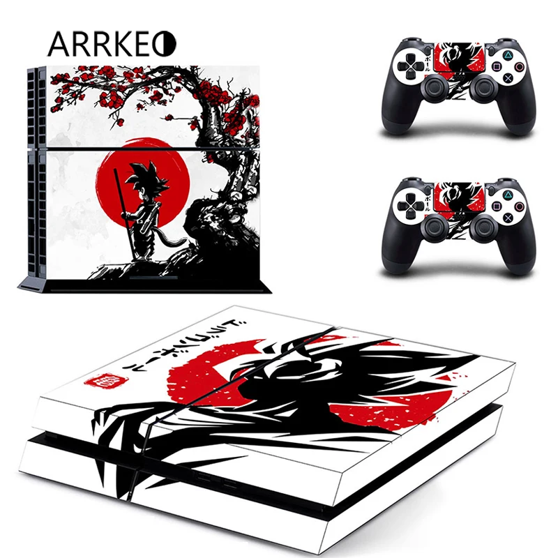 ARRKEO Dragon Ball Son Goku виниловая наклейка для PS4 стикеры аксессуары для игровой станции 4 PS 4 консоли 2 шт. контроллеры Скины