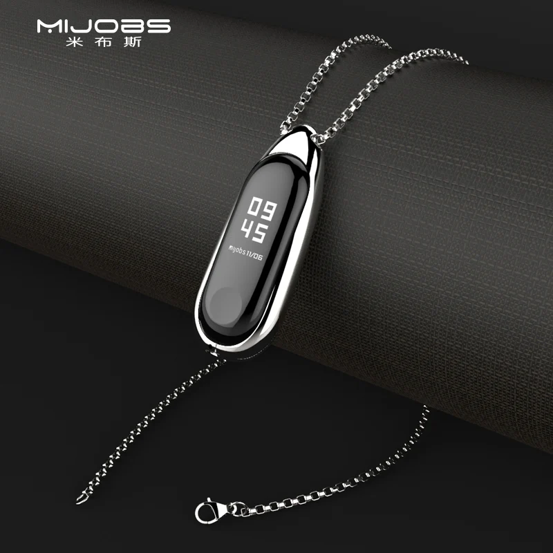 Mi Band 5 6 ремешок металлический ожерелье из нержавеющей стали для Xiaomi изгиб band5